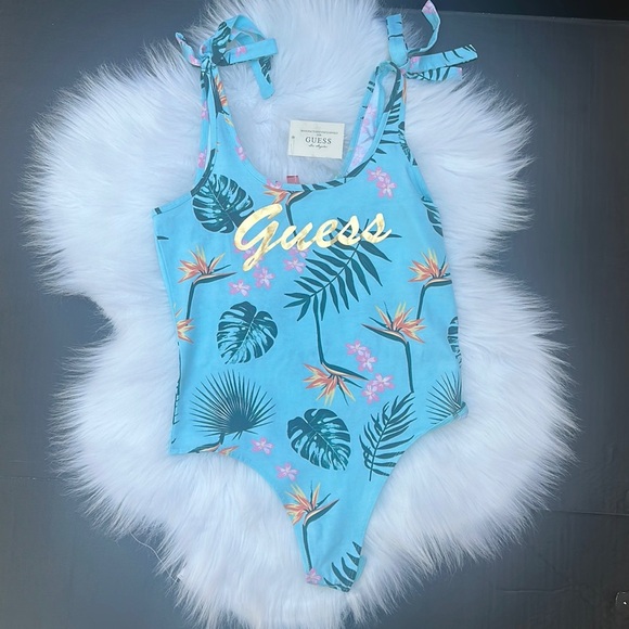 New GUESS Floral Bodysuit SZ S - Picture 1 of 3